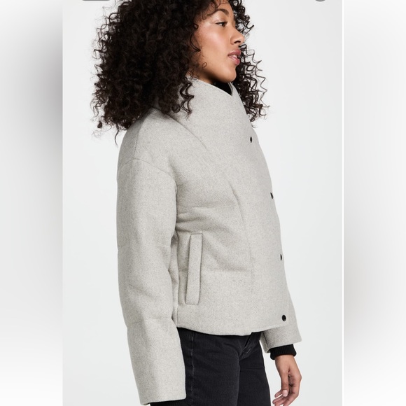 ba&sh Boston Quilted Wool Blend Jacket - Picture 6 of 9